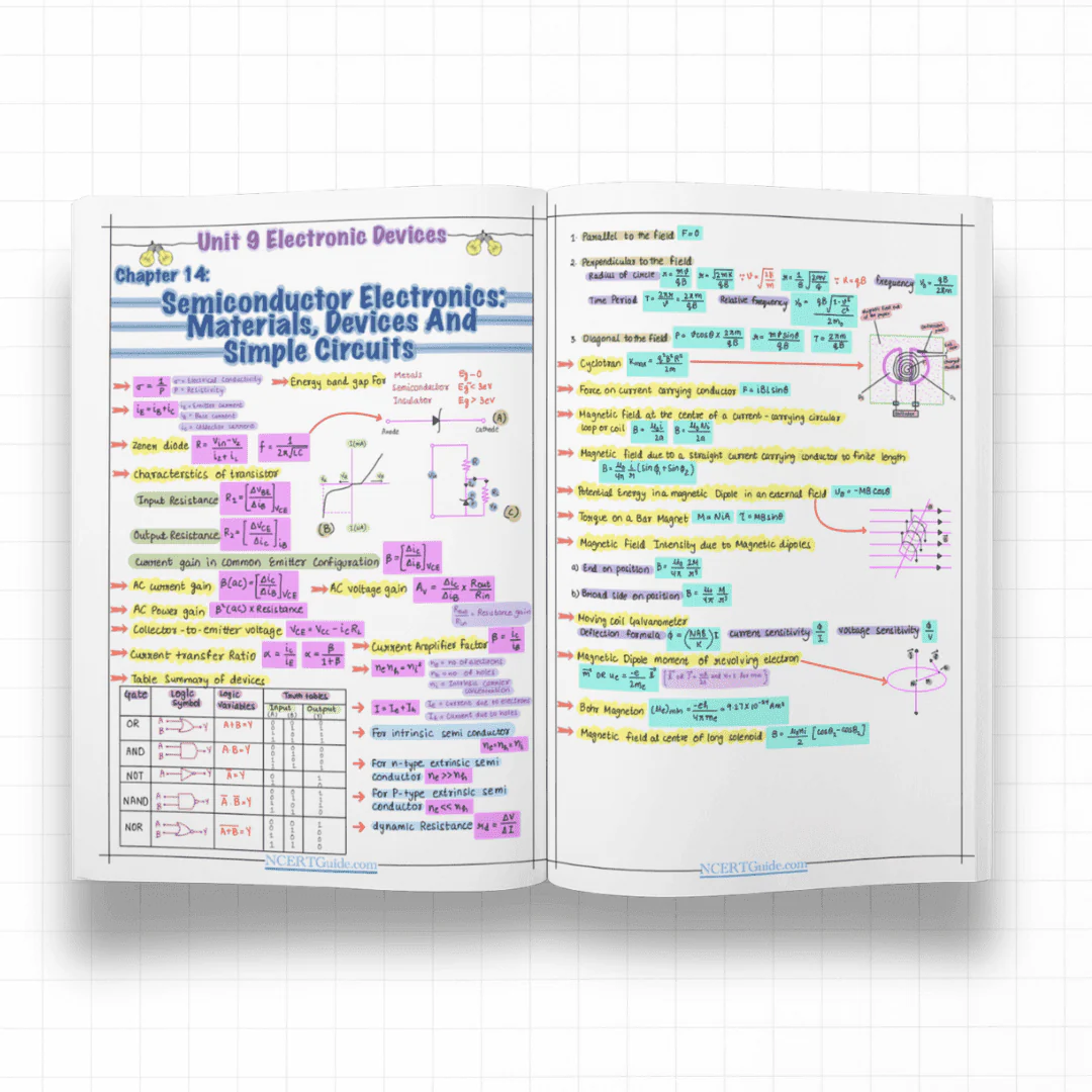 Class 12 Physics Formula Sheet 2026-27 - Image 4